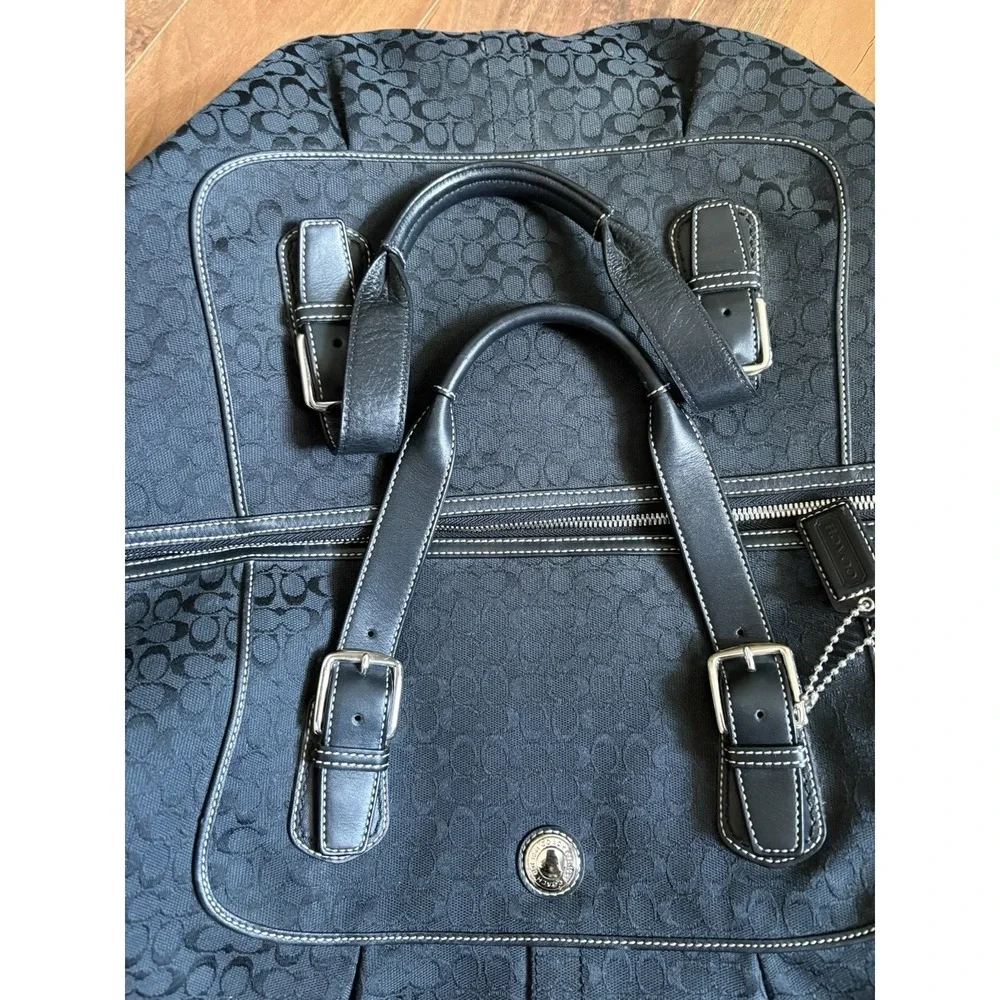 Coach Voyage Cabin Duffle Bag Black Y2K Preowned F77115 *Missing Strap